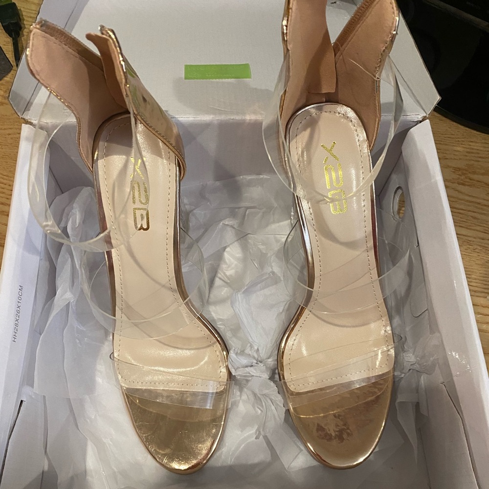 Rose gold platform new never worn